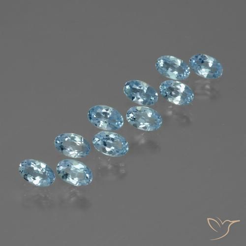 3.08ctw Natural Sky Blue Topaz, Oval, VS