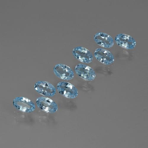 Swiss Blue Topaz Gem - 0.3ct Oval Facet (ID: 437161)