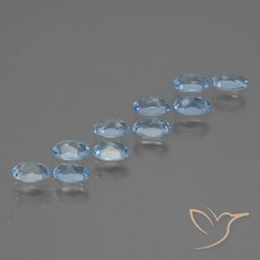 Topaz Gemstones in 5 x 3.2 mm Size for Sale, Topaz Stones in Sky Blue Color