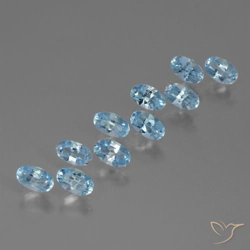 3.07ctw Natural Sky Blue Topaz, Oval, VS