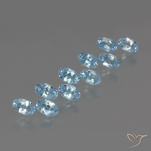 3.22ctw Natural Swiss Blue Topaz, Oval, VS