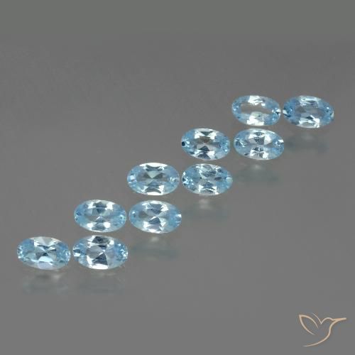 2.70ctw Natural Swiss Blue Topaz, Oval, VS