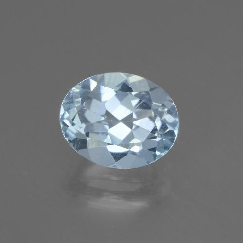 Sky Blue Topaz Gem - 2.2ct Oval Facet (ID: 437353)