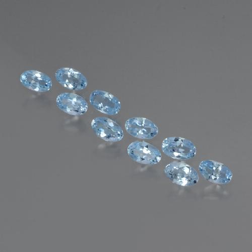 Swiss Blue Topaz Gem - 0.3ct Oval Facet (ID: 437390)