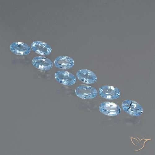 3.06ctw Natural Sky Blue Topaz, Oval, VS, Photo A