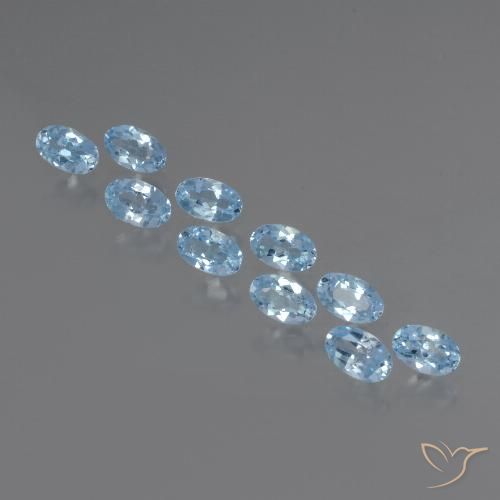 3.16ctw Natural Swiss Blue Topaz, Oval, VS