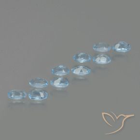 Topaz Gemstones in 5 x 3 mm (calibrated) Size for Sale, Topaz Stones in Sky Blue Color