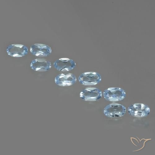 2.75ctw Natural Swiss Blue Topaz, Oval, VS