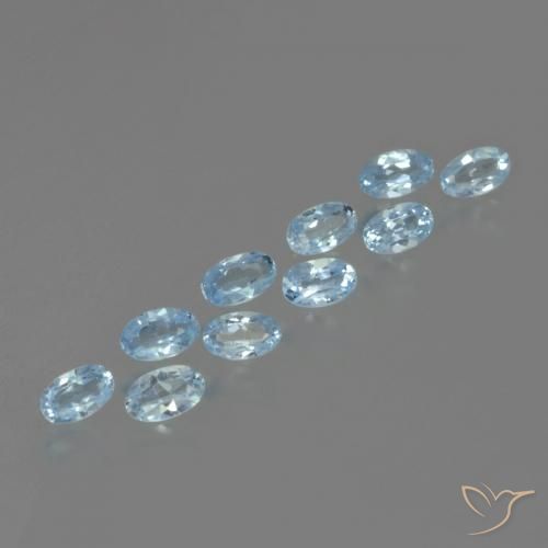 3.25ctw Natural Sky Blue Topaz, Oval, VS
