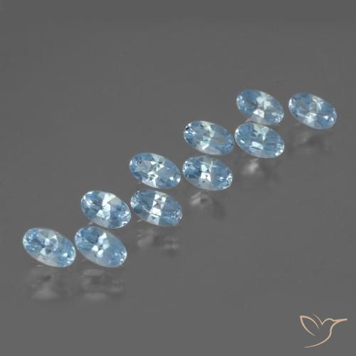 2.83ctw Natural Sky Blue Topaz, Oval, VS