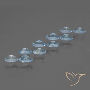 Topaz Gemstones in 5 x 3.1 mm Size for Sale, Topaz Stones in Sky Blue Color