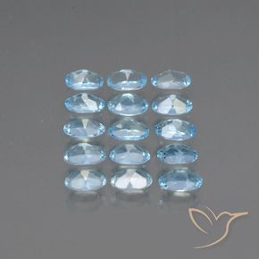 Topaz Gemstones in 5 x 3 mm (calibrated) Size for Sale, Topaz Stones in Swiss Blue Color