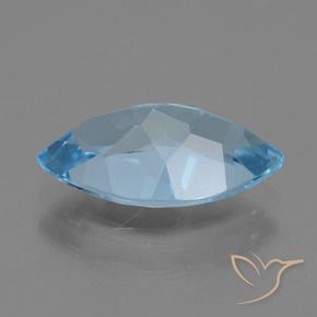 Topaz Gemstone in 13.9 x 8.1 mm Size for Sale, Topaz Stone in Swiss Blue Color