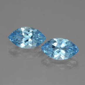Swiss Blue Topaz Gem - 4.1ct Marquise Facet (ID: 438296)