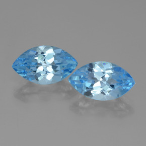Sky Blue Topaz Gem - 4.2ct Marquise Facet (ID: 438297)