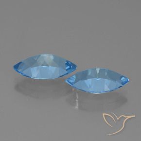 Topaz Gemstones in 14 x 8.2 mm Size for Sale, Topaz Stones in Swiss Blue Color