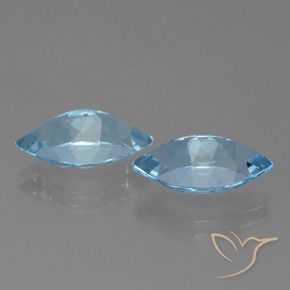 Topaz Gemstones in 14.1 x 8.1 mm Size for Sale, Topaz Stones in Sky Blue Color