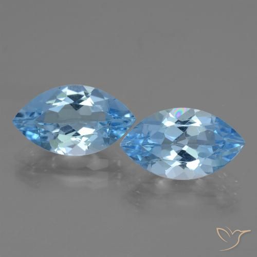 7.68ctw Natural Sky Blue Topaz, Marquise, VVS-VS