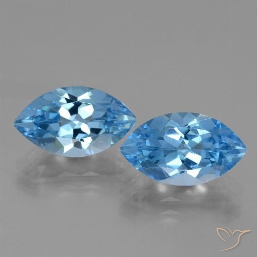 8.33ctw Natural Sky Blue Topaz, Marquise, VVS-VS