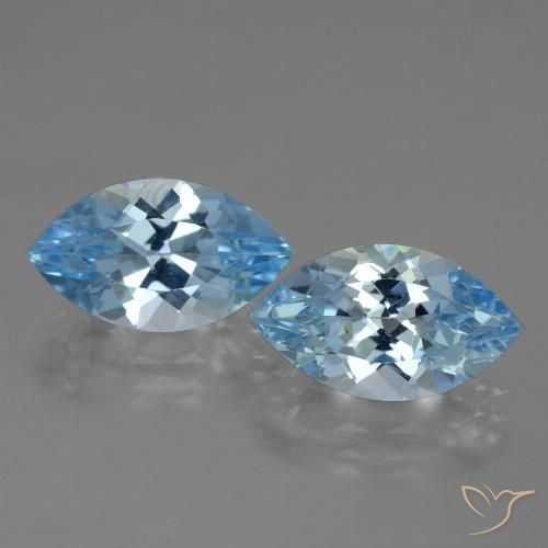 8.18ctw Natural Swiss Blue Topaz, Marquise, VVS