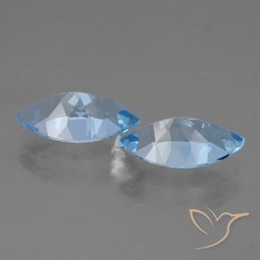 Topaz Gemstones in 14.1 x 8.2 mm Size for Sale, Topaz Stones in Swiss Blue Color