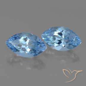 8.65 ctw Blue Topaz Stones, Natural Topaz in Marquise Facet Shape for Sale