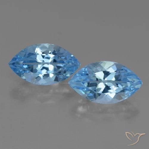 8.47ctw Natural Swiss Blue Topaz, Marquise, VVS-VS