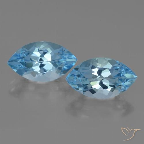 8.67ctw Natural Sky Blue Topaz, Marquise, VVS-VS