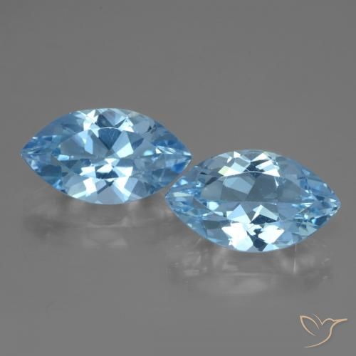 7.73ctw Natural Swiss Blue Topaz, Marquise, VVS-VS