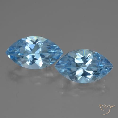 8.34ctw Natural Swiss Blue Topaz, Marquise, VVS
