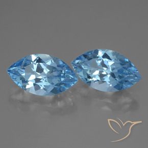 8.40 ctw Blue Topaz Stones, Natural Topaz in Marquise Facet Shape for Sale
