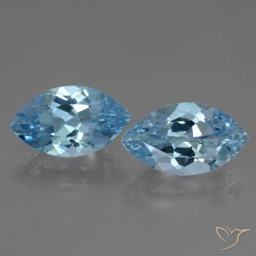 8.27ctw Natural Swiss Blue Topaz, Marquise, VVS-VS