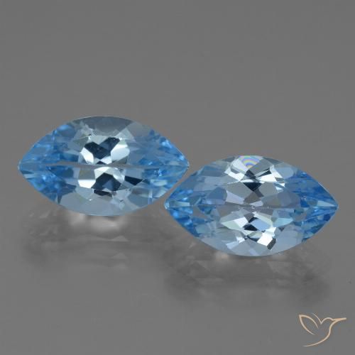 8.53ctw Natural Swiss Blue Topaz, Marquise, VVS