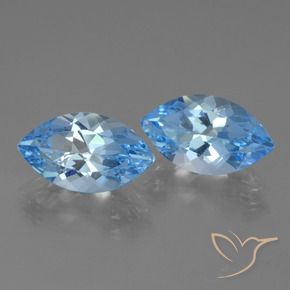 8.36 ctw Blue Topaz Stones, Natural Topaz in Marquise Facet Shape for Sale