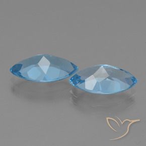 Topaz Gemstones in 14 x 8.1 mm Size for Sale, Topaz Stones in Sky Blue Color