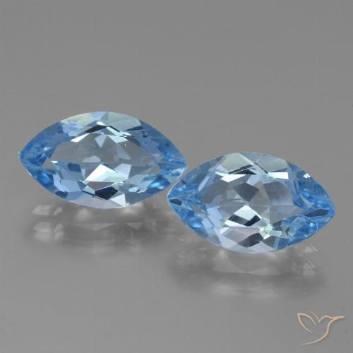 8.37ctw Natural Sky Blue Topaz, Marquise, VVS