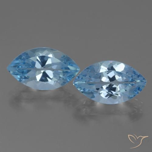 8.39ctw Natural Swiss Blue Topaz, Marquise, VVS