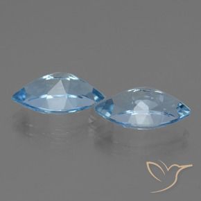 Topaz Gemstones in 14 x 8.2 mm Size for Sale, Topaz Stones in Swiss Blue Color