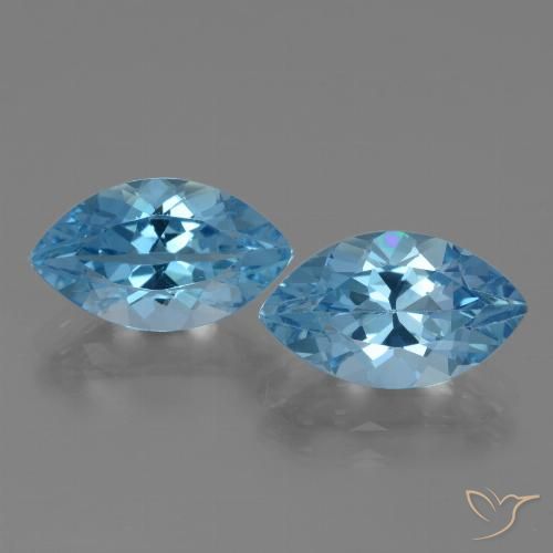 8.67ctw Natural Sky Blue Topaz, Marquise, VVS-VS
