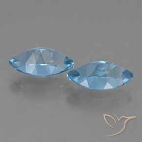 Topaz Gemstones in 14 x 8.1 mm Size for Sale, Topaz Stones in Sky Blue Color