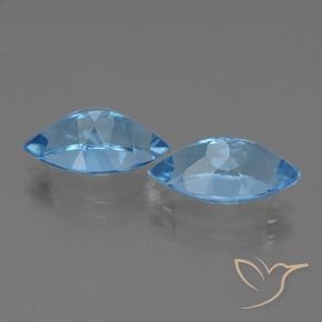 Topaz Gemstones in 14 x 8.1 mm Size for Sale, Topaz Stones in Swiss Blue Color