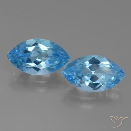 8.32ctw Natural Swiss Blue Topaz, Marquise, VVS-VS