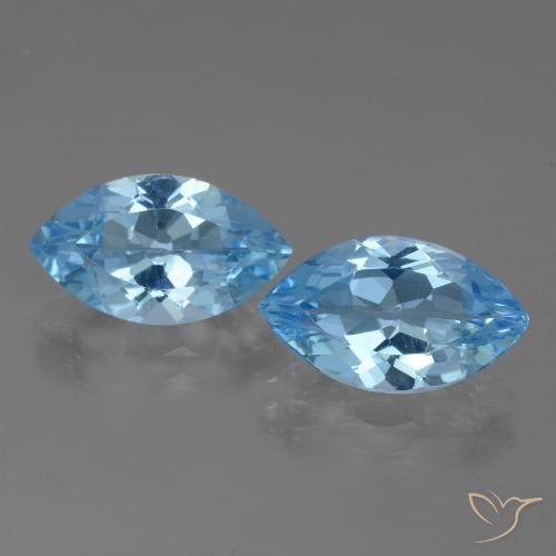 7.89ctw Natural Sky Blue Topaz, Marquise, VVS-VS
