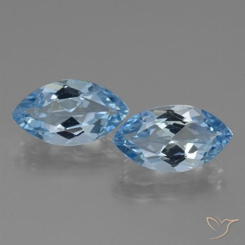 7.94ctw Natural Swiss Blue Topaz, Marquise, VVS