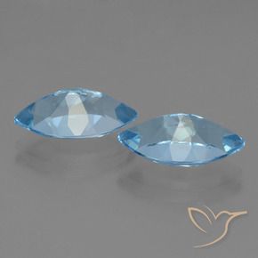 Topaz Gemstones in 14 x 8.1 mm Size for Sale, Topaz Stones in Sky Blue Color