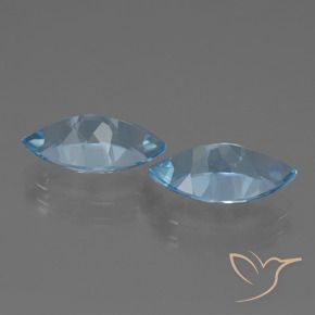Topaz Gemstones in 13.9 x 8 mm Size for Sale, Topaz Stones in Sky Blue Color