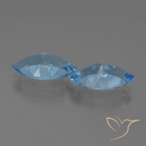 Topaz Gemstones in 13.6 x 7.9 mm Size for Sale, Topaz Stones in Swiss Blue Color