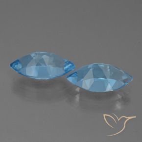 Topaz Gemstones in 14 x 8.1 mm Size for Sale, Topaz Stones in Swiss Blue Color
