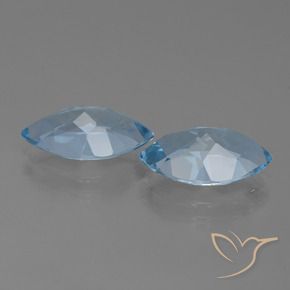 Topaz Gemstones in 13.9 x 8.1 mm Size for Sale, Topaz Stones in Sky Blue Color