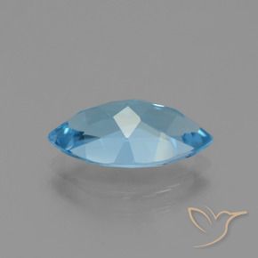 Topaz Gemstone in 13.9 x 7.9 mm Size for Sale, Topaz Stone in Swiss Blue Color